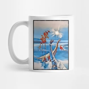 The dino in blue Mug